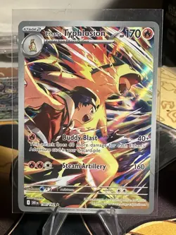 Pokemon TCG Ethan's Typhlosion Destined Rivals Illustration Rare Card 190/182 - Image 1