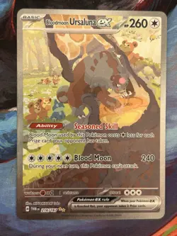 Bloodmoon Ursaluna ex 216/167 Special Illustration Rare Holo EX Sv06 Card - Image 1