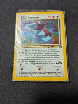 Pokemon TCG Card - Cool Porygon Promo Black Star #15 (NEW, SEALED!!) SWIRL - Image 1