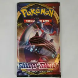 Pokemon Sword and Shield Base Booster Pack TCG 10 Cards Factory Sealed Unweighed - Image 2