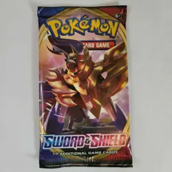 Pokemon Sword and Shield Base Booster Pack TCG 10 Cards Factory Sealed Unweighed - Image 3