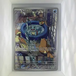 Pokemon Squirtle 148/142 SV07 Stellar Crown Illustration Rare Full Art Holo Card - Image 1