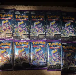 10 PACKS Pokemon TCG Cards Scarlet and Violet ex Factory Sealed Korean - Image 1