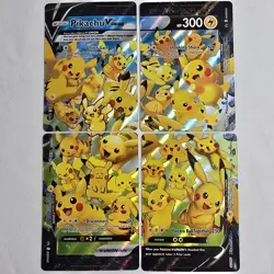 Pikachu V-UNION Black Star Promo Set NM Pokemon Card – Complete 4 Card Set - Image 1