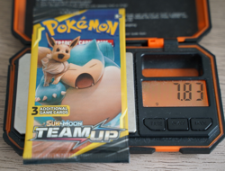 7.83g Pokemon TCG Team Up Mini Booster Pack 3 Card Snorlax Pikachu Art Sealed - Image 1