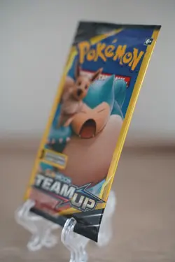 7.83g Pokemon TCG Team Up Mini Booster Pack 3 Card Snorlax Pikachu Art Sealed - Image 4