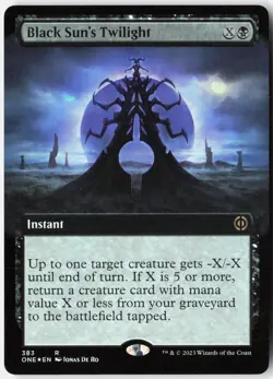 Black Sun's Twilight (Extended Art) Foil R Phyrexia: All Will Be One 383 NM - Image 1