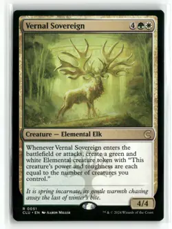 Vernal Sovereign 0051 Ravnica: Clue Edition CLU MTG Magic - Image 1