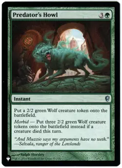 Predator's Howl - The List Reprints - Mystery Booster 2 - MTG - NM/M - Image 1