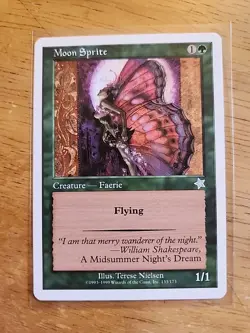 Moon Sprite - Starter 2000 - MTG Magic - Uncommon - Green Creature - Image 1