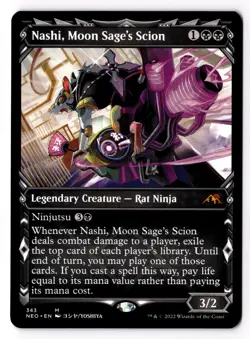Nashi, Moon Sage's Scion (Showcase) 343 Kamigawa: Neon Dynasty Normal NM - Image 1
