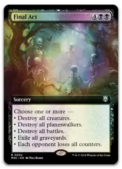 Final Act (Extended Art) (Ripple Foil) #52 (NM) Modern Horizons 3 M3C Magic MTG - Image 1