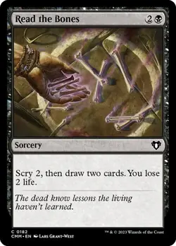 MTG Read the Bones [CMM] FOIL #182 - Image 1