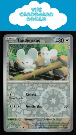 Tandemaus SV02: Paldea Evolved #166/193 Reverse Holo Common Pokemon Card - Image 1