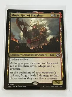 Mogis God of Slaughter 89 MTG Duskmourn 2024 Mint - 9.0 + Non Foil Mythic Rare - Image 2