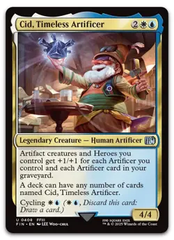 Cid, Timeless Artificer (0408) #408 (NM) Final Fantasy FIN Magic MTG - Image 1