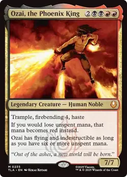 FOIL OZAI, THE PHOENIX KING mtg NM The Last Airbender 1 Mythic - Image 1