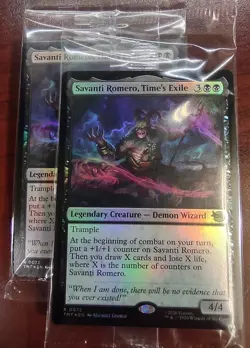 FOIL SAVANTI ROMERO, TIME'S EXILE mtg SEALED Teenage Mutant Ninja Turtles Rare - Image 1