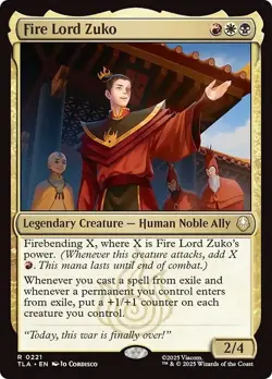 FOIL FIRE LORD ZUKO x1 mtg NM The Last Airbender 1 Rare - Image 1