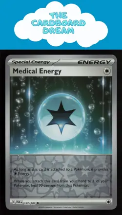 Medical Energy SV04: Paradox Rift #182/182 Reverse Holo Uncommon Pokemon Card - Image 1