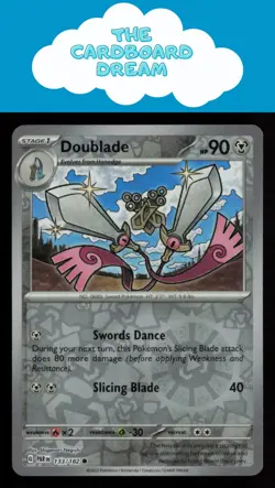 Doublade SV04: Paradox Rift #133/182 Reverse Holo Common Pokemon Card - Image 1