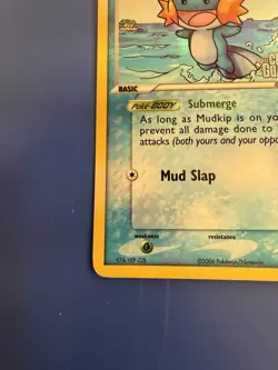 Pokemon 2006 EX Crystal Guardians Mudkip #57/100 Reverse Holo Common - Image 4