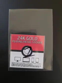 Pokemon 24K Gold Plated Metal Sticker – Onix Collectible Premium NM - Image 2