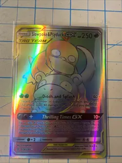 Custom Psyduck Slowpoke Gx Fun Fan Art (Custom Made Card) Pokemon Card - Image 1