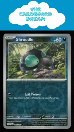 Shroodle SV02: Paldea Evolved #145/193 Reverse Holo Common Pokemon Card - Image 1