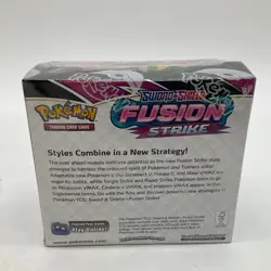 Pokemon TCG Sword & Shield Fusion Strike Booster Box Small Tear on Right - Image 2