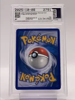 DRAGONITE 2002 POKEMON EXPEDITION BASE SET REVERSE FOIL RARE 9/165 PSA 6 Q4561 - Image 2