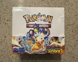 Pokemon TCG Surging Sparks Booster Box Sealed, with Acrylic Case - Image 1