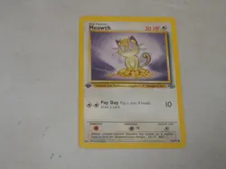 1999 Pokemon Jungle 1st Edition #56 Meowth - Image 1