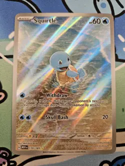 Pokemon TCG: Squirtle Illustration Rare (170/165) Scarlet & Violet: 151 LP/NM - Image 2