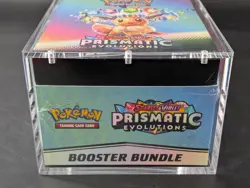Pokemon SV8.5 Prismatic Evolutions Sealed Booster Bundle Display Case W/Acrylic - Image 5