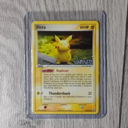 Pokemon Ditto EX Delta Species 63/113 Reverse Holo 60 HP Thundershock - Image 2
