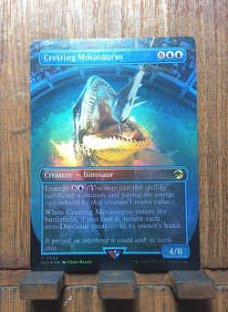 MTG Cresting Mosasaurus ( FOIL Borderless ) Universes Beyond: Jurassic World NM - Image 2