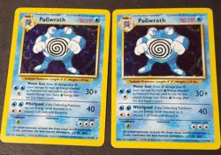 2x Poliwrath 013/102 Base Set Holo | Set Of Two | Pokemon TCG - Image 1