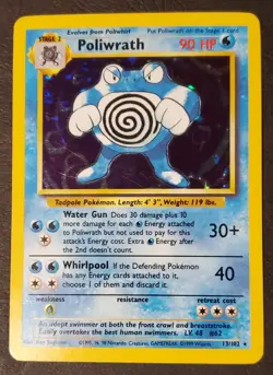 2x Poliwrath 013/102 Base Set Holo | Set Of Two | Pokemon TCG - Image 2