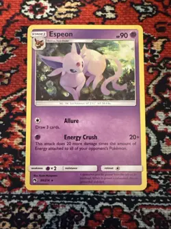 Espeon 89/214 SM - Lost Thunder 2018 Rare Pokemon TCG NM - Image 1