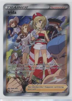 Full Art - Irida Pokemon Sword & Shield Crown Zenith Galarian Gallery #GG63 - Image 1
