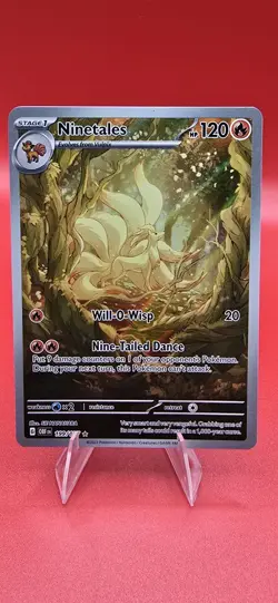 Ninetales 199/197 Illustration Rare Pokemon SV03: Obsidian Flames English NM - Image 1