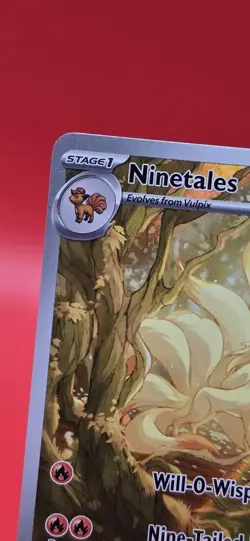 Ninetales 199/197 Illustration Rare Pokemon SV03: Obsidian Flames English NM - Image 2