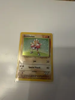 Hitmonchan 7/102 1999 Pokemon Base Set Holo Rare - Image 1