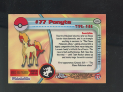 2000 Topps Pokemon TV Animation Spectra #77 Ponyta - Image 2