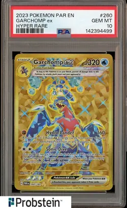 2023 Pokemon Par En Hyper Rare #260 Garchomp ex PSA 10 GEM MINT - Image 1