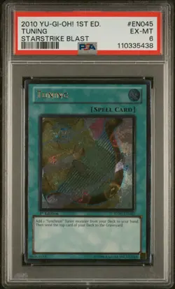 2010 Yu-Gi-Oh! 1st Edition Starstrike Blast - Tuning PSA 6 EX-MT - Image 1