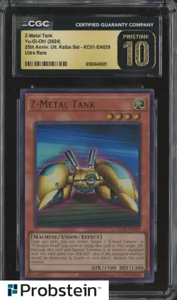 2024 Yu-Gi-Oh! 25th Anniversary Kaiba #KC01-EN029 Z-Metal Tank CGC 10 PRISTINE - Image 1