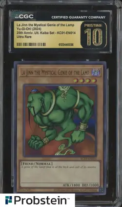 2024 Yu-Gi-Oh! 25th Anniv Kaiba La Jinn the Mystical Genie/Lamp CGC 10 PRISTINE - Image 1