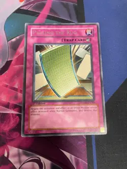 YUGIOH - PULLING THE RUG - RARE - STON - 1ST ED - MP - Image 1